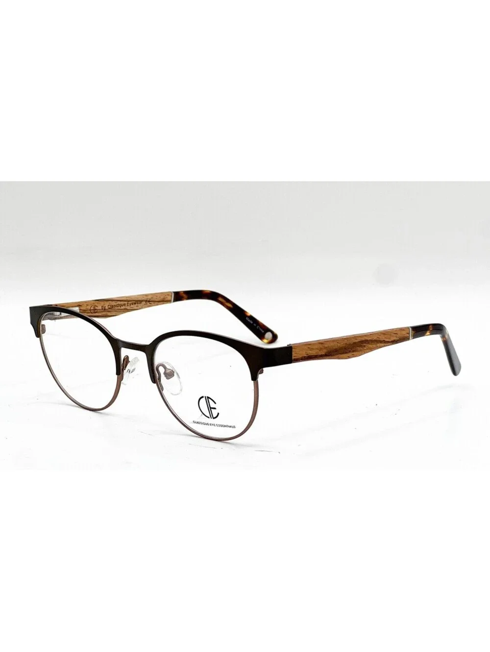 Classique Eye Essentials Sec701 Cafe Olive Wood Authentic Eyeglasses 49-20-140
